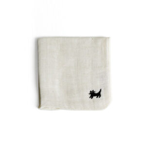 Embroidered Handkerchief Cloth - Black Cat